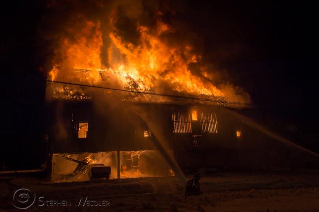 Barn Fire - Landis Rd. - Lower Salford Twp. - 02/03/2014